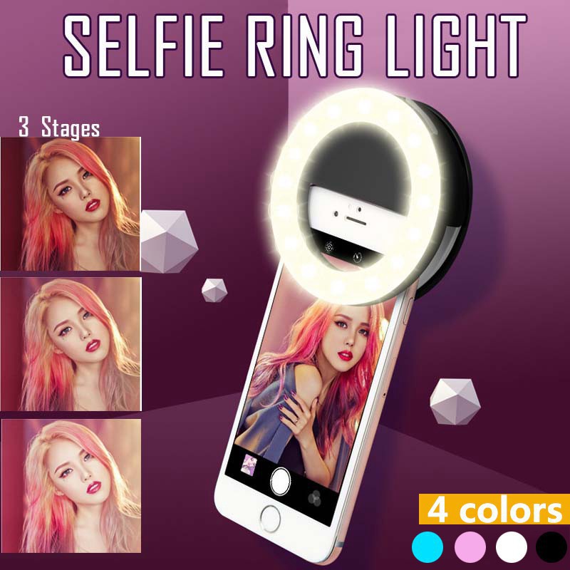 Photography Lighting Description - Anillo de luz LED con 3