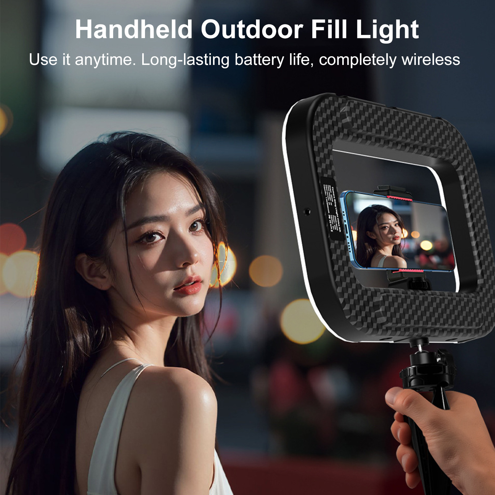 Luz Recargable para Teléfono C - Photography Lighting Handheld reseña y precio