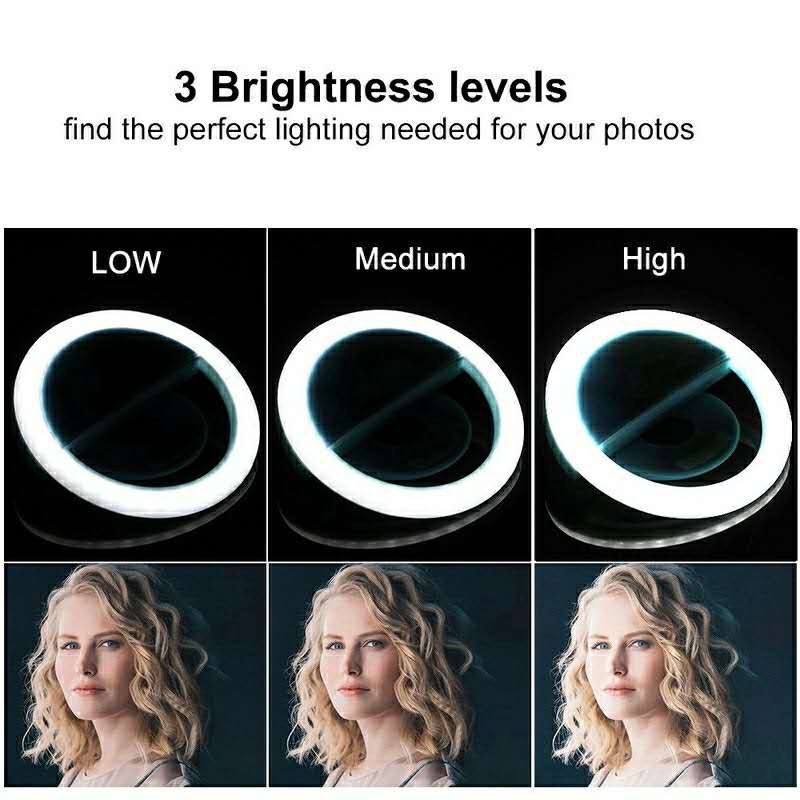 Anillo de luz LED con 3 modos  - Photography Lighting Description reseña y precio