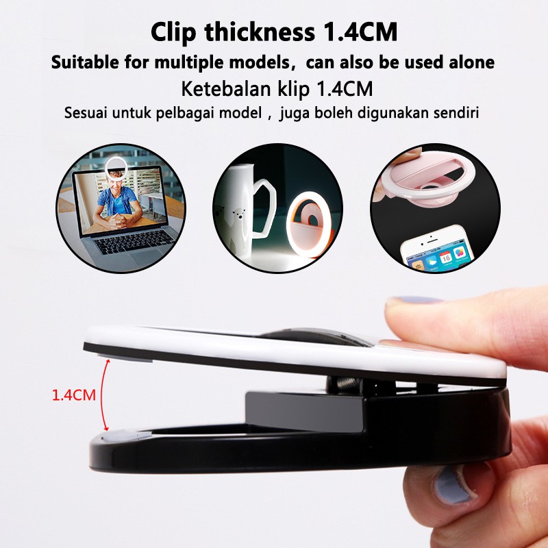 Anillo de luz LED con 3 modos  - Photography Lighting Description reseña y precio